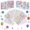 1141 Pieces Rhinestone Stickers Self-Adhesive, Gems for Crafts Bling Jewel Crystal Stickers for DIY Craft Nail Body Makeup Festival